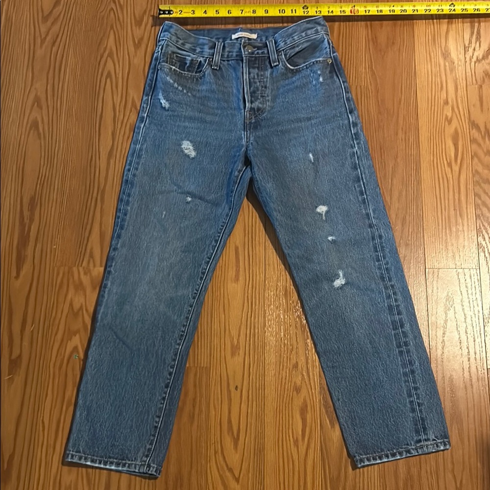 Levi’s Wedgie Sratight Classic Blue Denim Jeans 26
